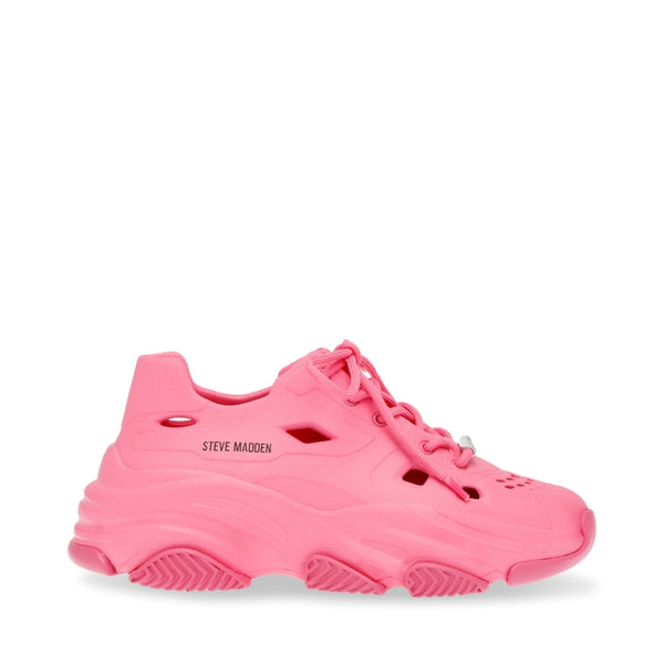 POSSESSIVE Hot Pink Sneakers - Steve Madden Australia