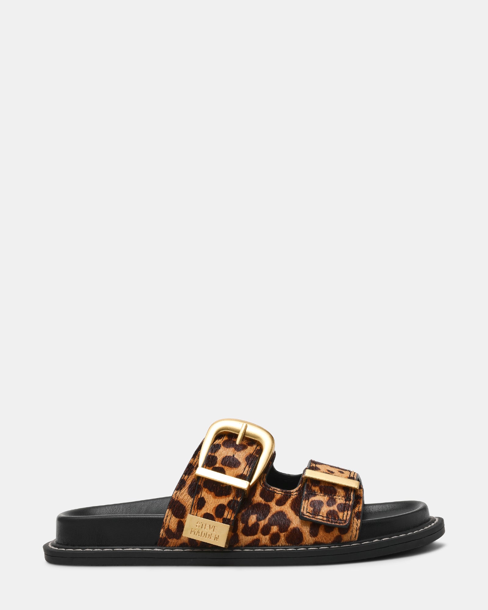 Steve Madden Leopard And Black Sandals ARCH-L LEOPARD Steve Madden