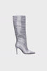 STRUTTER Silver Boots by Steve Madden - 360 view