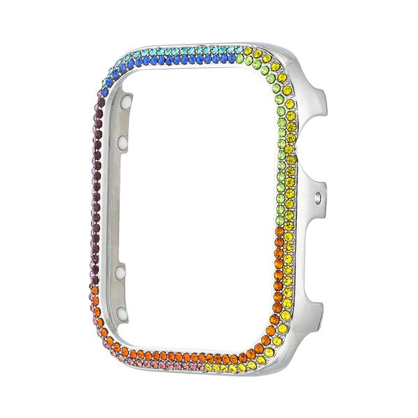 STEVE MADDEN APPLE WATCH BUMPER RAINBOW CRYSTAL SILVER ALL PRODUCTS