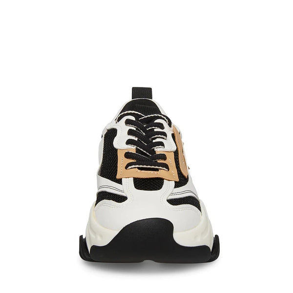POSSESSION Black Tan Sneakers by Steve Madden - front  view