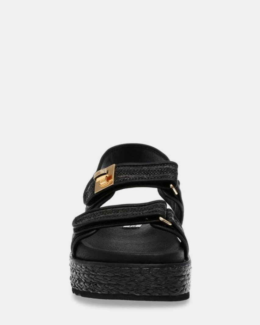 BIG MONA BLACK RAFFIA