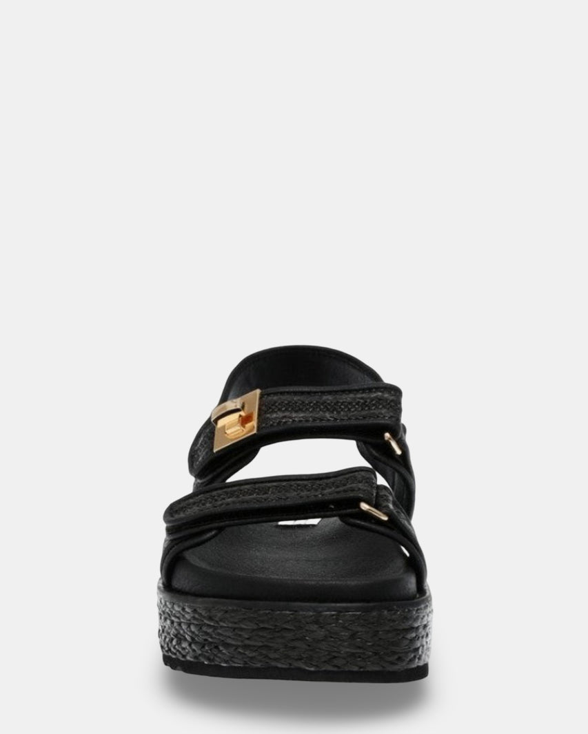 BIG MONA BLACK RAFFIA