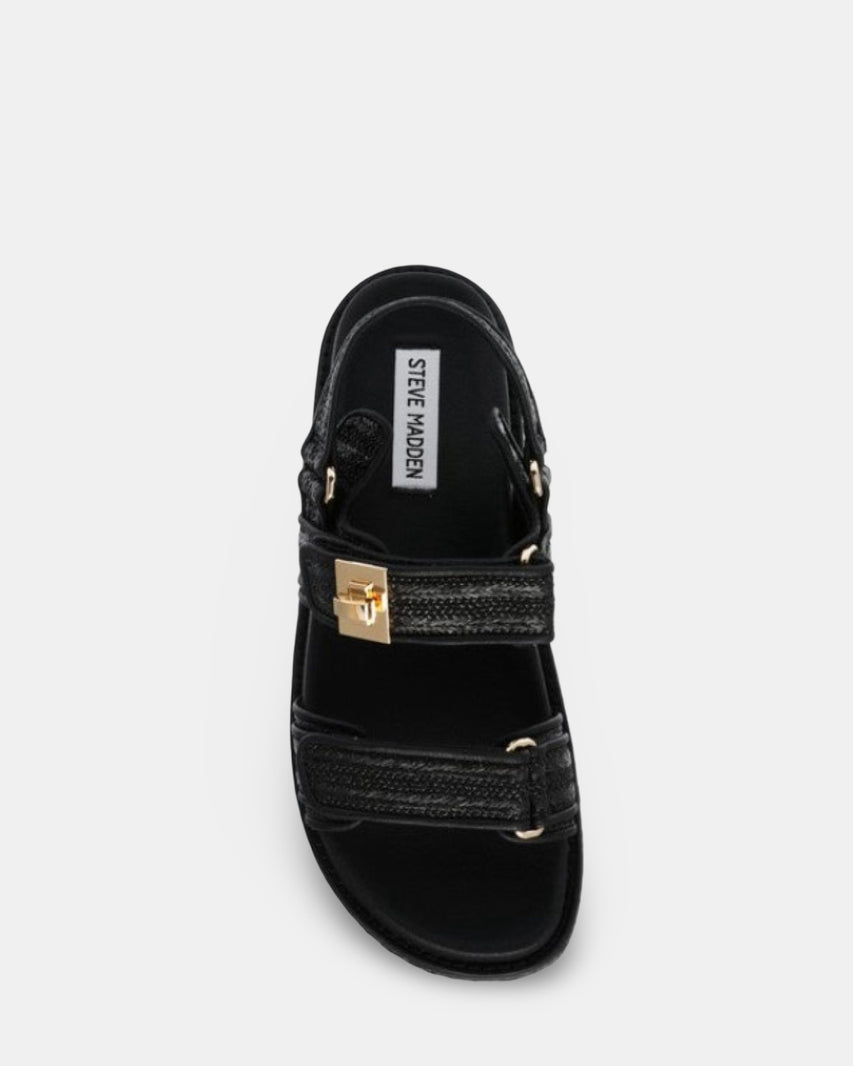 BIG MONA BLACK RAFFIA