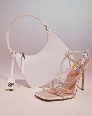 VEVINA Ivory Satin Heels - Steve Madden Australia