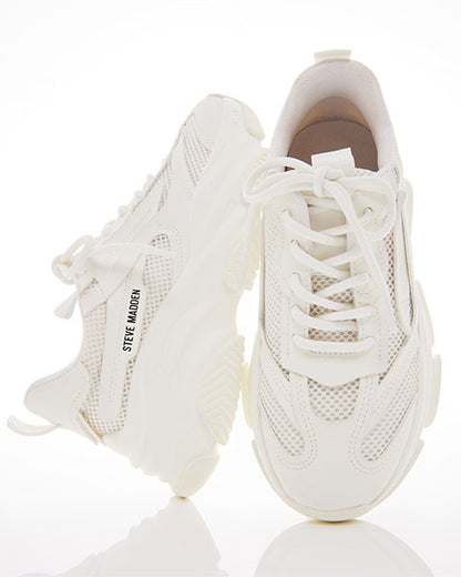 POSSESSION White Sneakers by Steve Madden - dual view