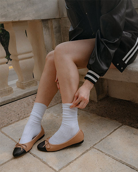 ELLISON Natural Flats by Steve Madden - model view