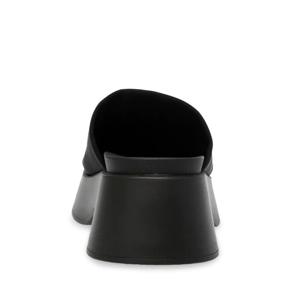 THROW BACK Black Sandals by Steve Madden - back  view