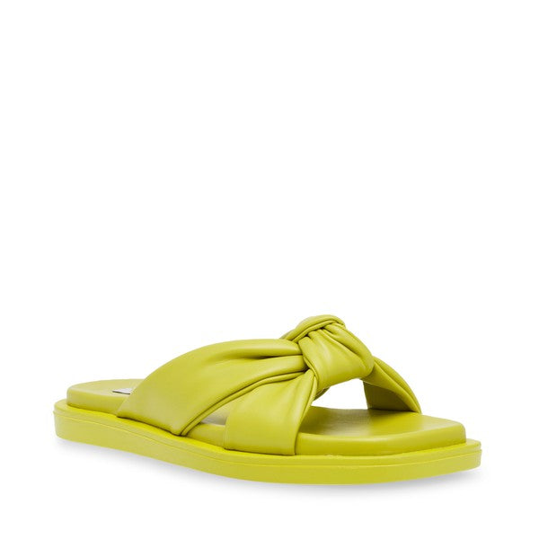 ALLISTAR Lime Sandals by Steve Madden - front side view