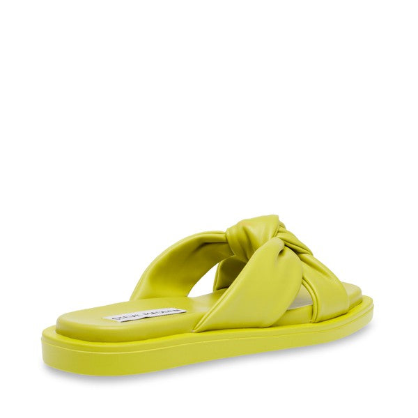 ALLISTAR Lime Sandals by Steve Madden - back side view