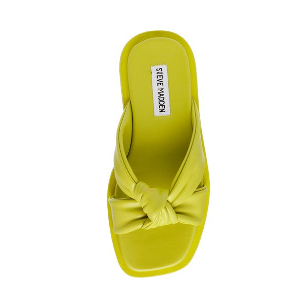 ALLISTAR Lime Sandals by Steve Madden - top view