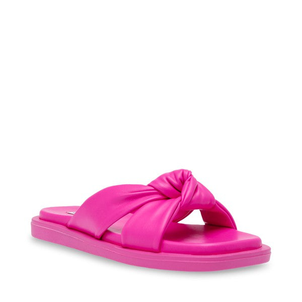 ALLISTAR Neon Pink Sandals by Steve Madden - front side view