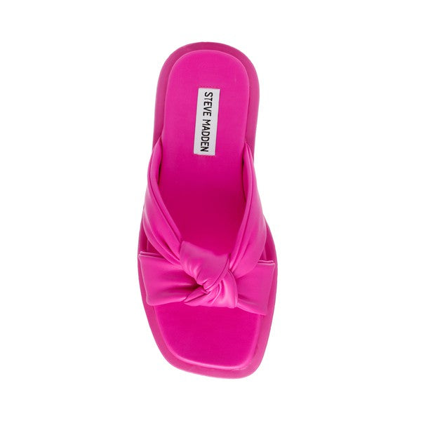 ALLISTAR Neon Pink Sandals by Steve Madden - top view