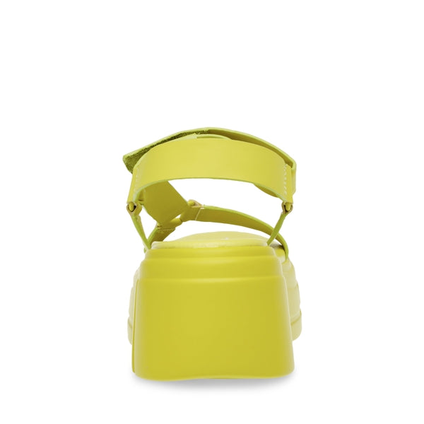 ASSERTIVE Citron Sandals by Steve Madden - back view