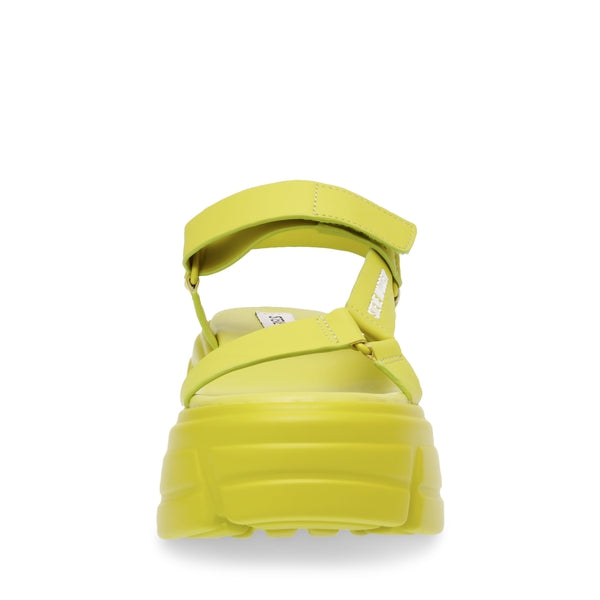 ASSERTIVE Citron Sandals by Steve Madden - front view