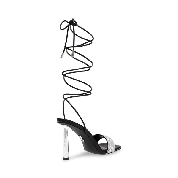 EL TORO Black Silver Heels by Steve Madden - back side view