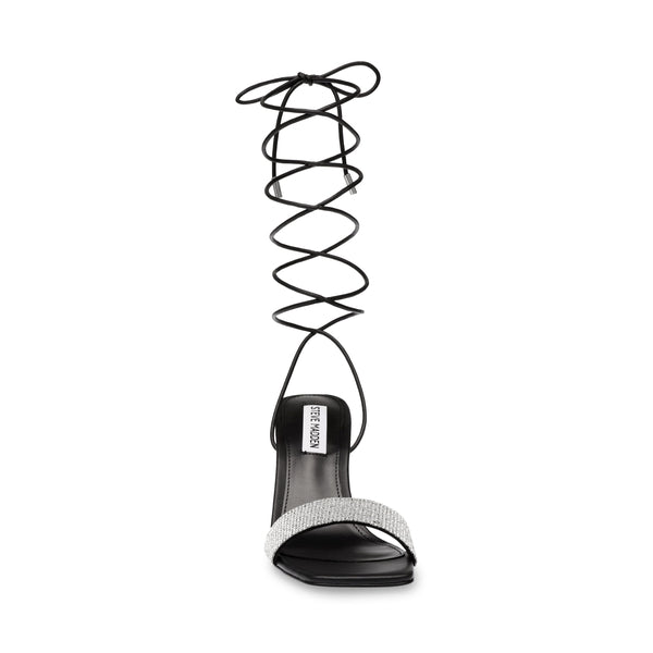 EL TORO Black Silver Heels by Steve Madden - front view