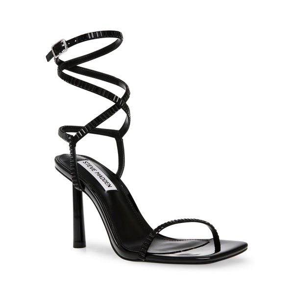 ENSURE-S Black Heels by Steve Madden - front side view