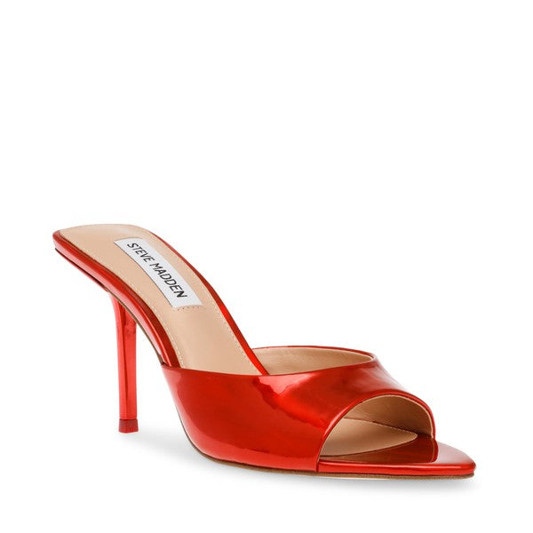 FORESEE Fire Red Heels by Steve Madden - front side view