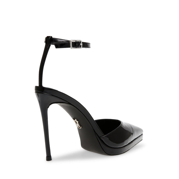 KEYED-UP Black Patent Heels - Steve Madden Australia