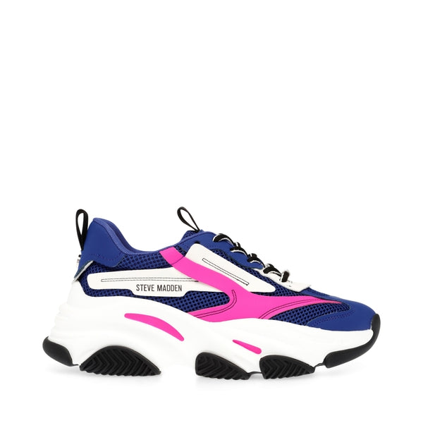 Amazon.com | Steve Madden Women's Actions Sneaker, Blue Multi, 5 | Fashion  Sneakers