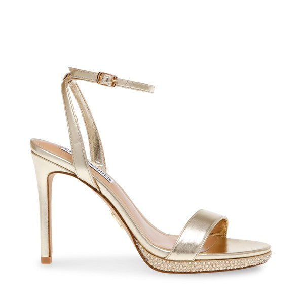 EVER-R Gold Heels by Steve Madden - side view