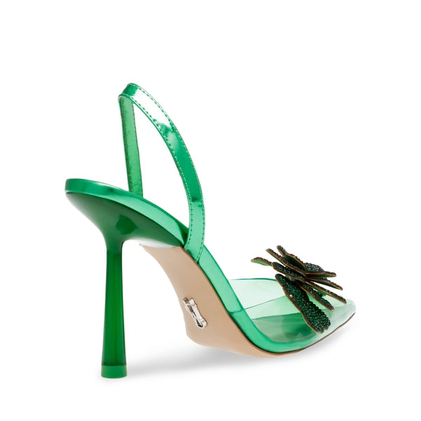 WOW Jolly Green Heels by Steve Madden - back side view