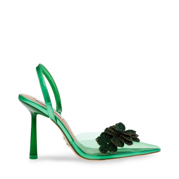 WOW Jolly Green Heels by Steve Madden - side view