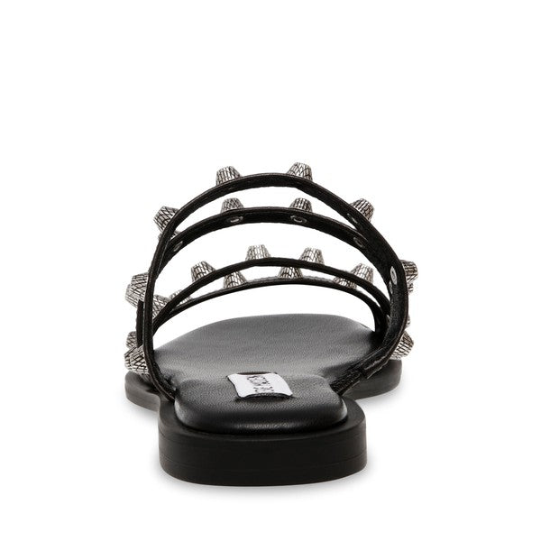 STERLING Black Sandals by Steve Madden - back view