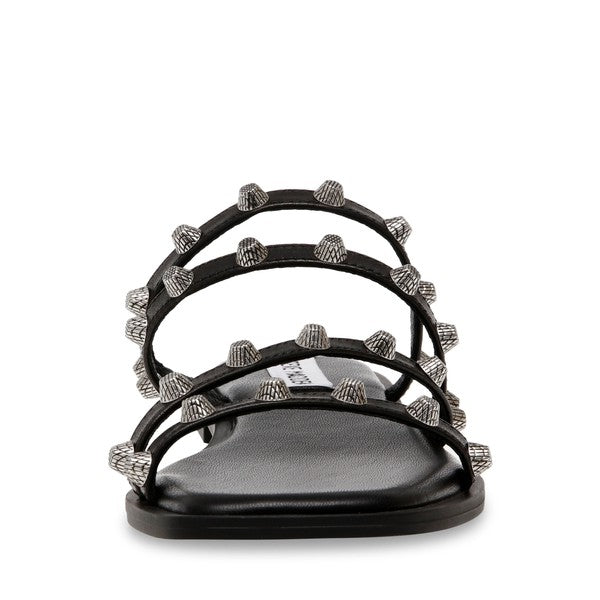 STERLING Black Sandals by Steve Madden - front view