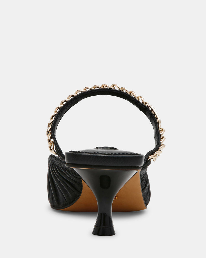 SMALL-TALK BLACK LEATHER