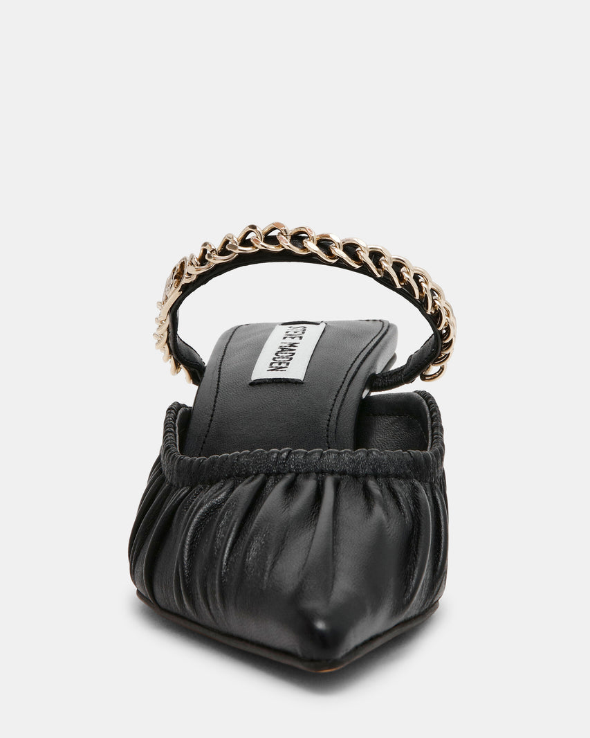 SMALL-TALK BLACK LEATHER