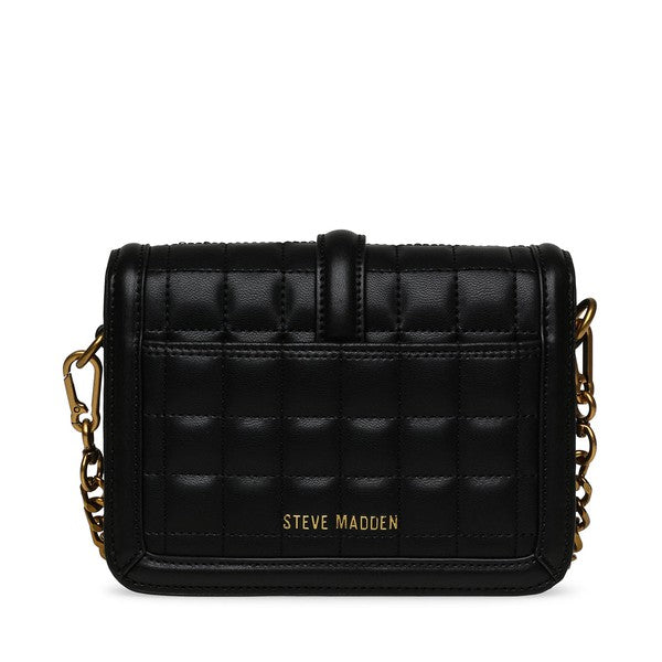 BHERA Black Gold Women's Handbags by Steve Madden - back view