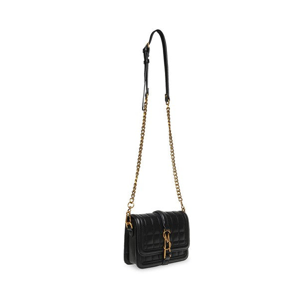 BHERA Black Gold Women's Handbags by Steve Madden - front side view