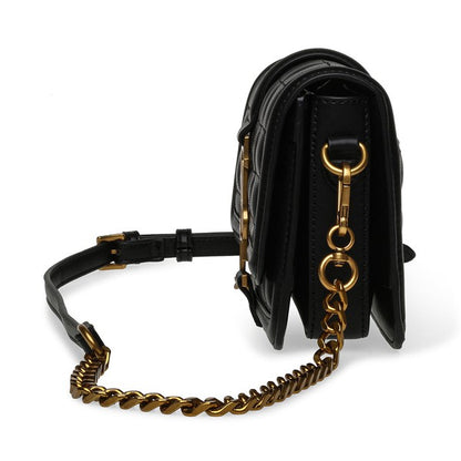 BHERA Black Gold Women's Handbags by Steve Madden - side view