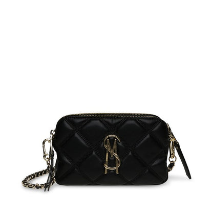 BMARVIS Black Gold Women's Handbags by Steve Madden - front view