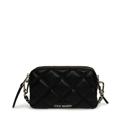 BMARVIS Black Gold Women's Handbags by Steve Madden - back view