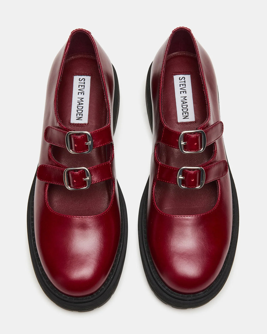 ALBA BURGUNDY LEATHER - view 3