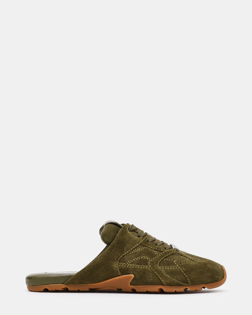 ASIEL-MULE OLIVE SUEDE