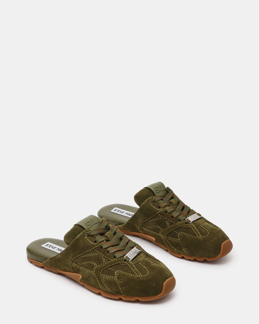 ASIEL-MULE OLIVE SUEDE - view 2