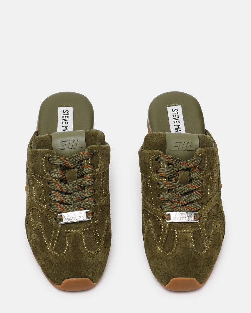 ASIEL-MULE OLIVE SUEDE - view 3