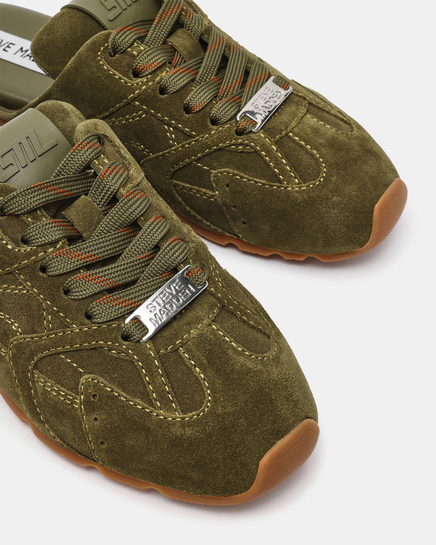 ASIEL-MULE OLIVE SUEDE - view 6