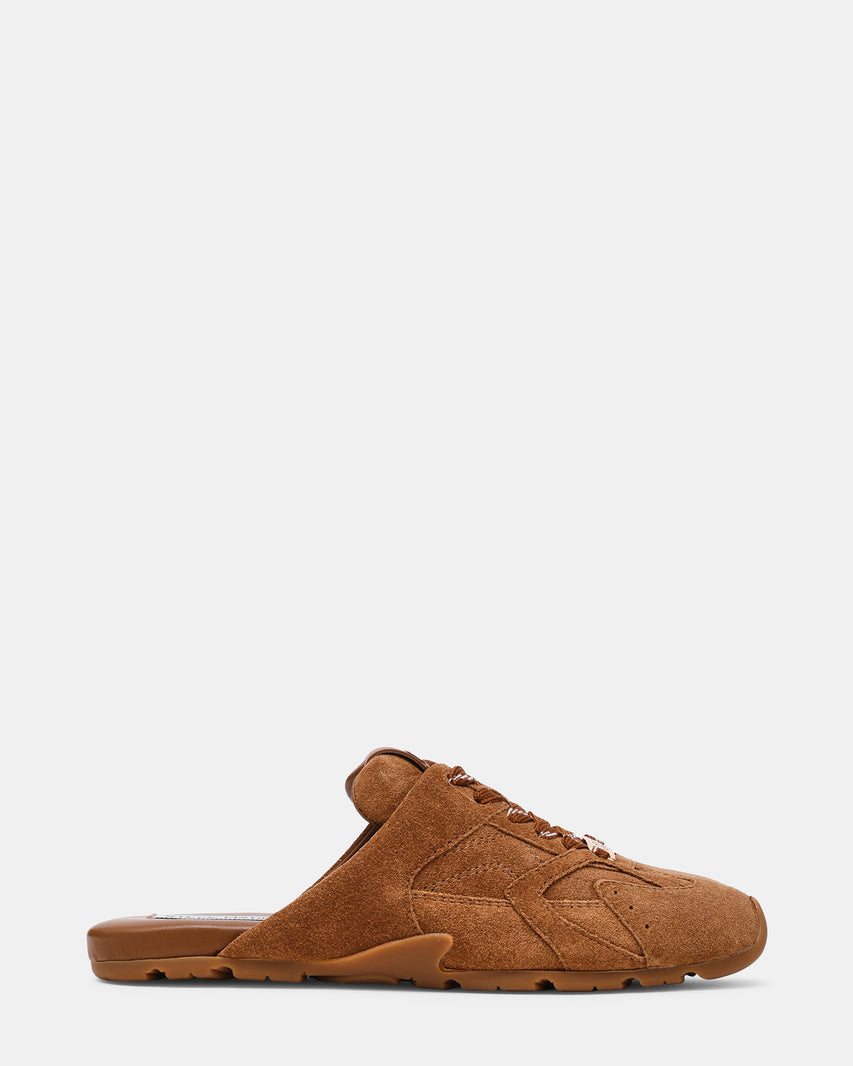 ASIEL-MULE CHESTNUT SUEDE