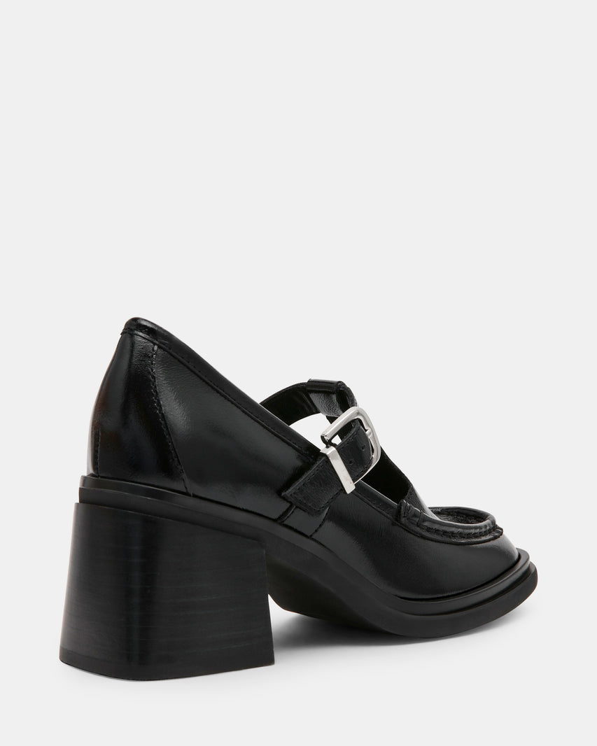 BEVERLEE BLACK LEATHER