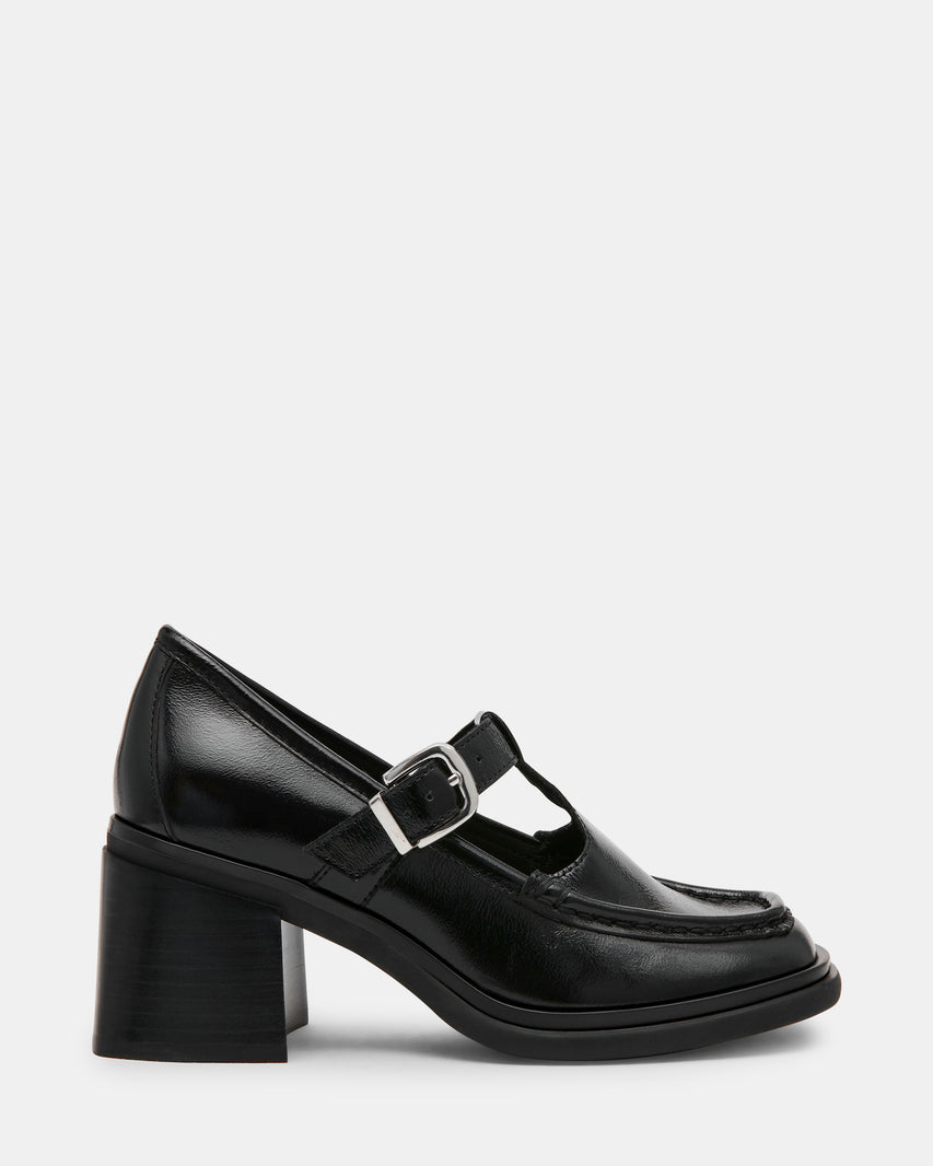 BEVERLEE BLACK LEATHER