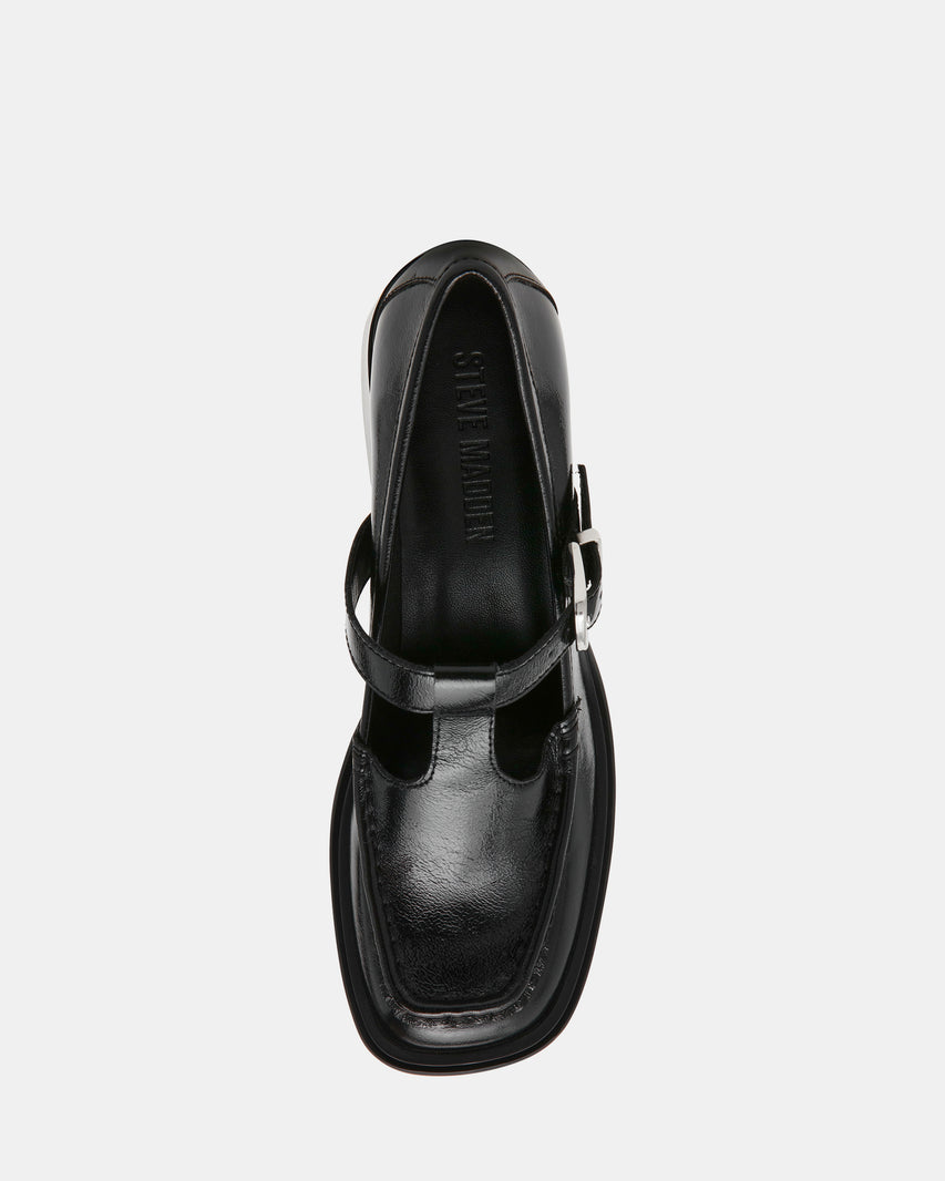 BEVERLEE BLACK LEATHER
