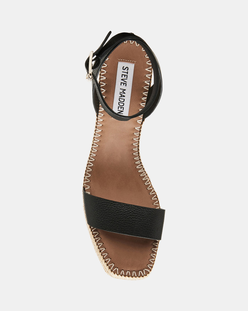 CASSIE BLACK LEATHER