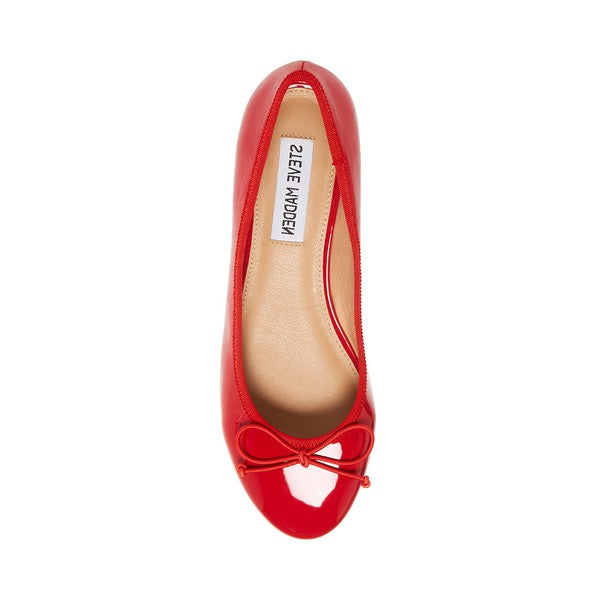 CHERISH Red Patent Heels by Steve Madden - top view