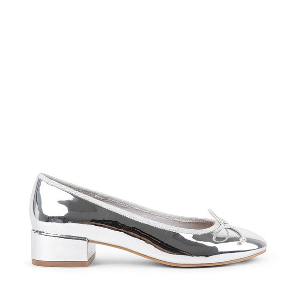 CHERISH Silver Heels by Steve Madden - side view