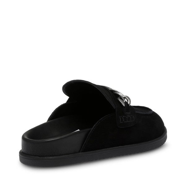 CHROMATIC Black Suede Loafers by Steve Madden - back side view